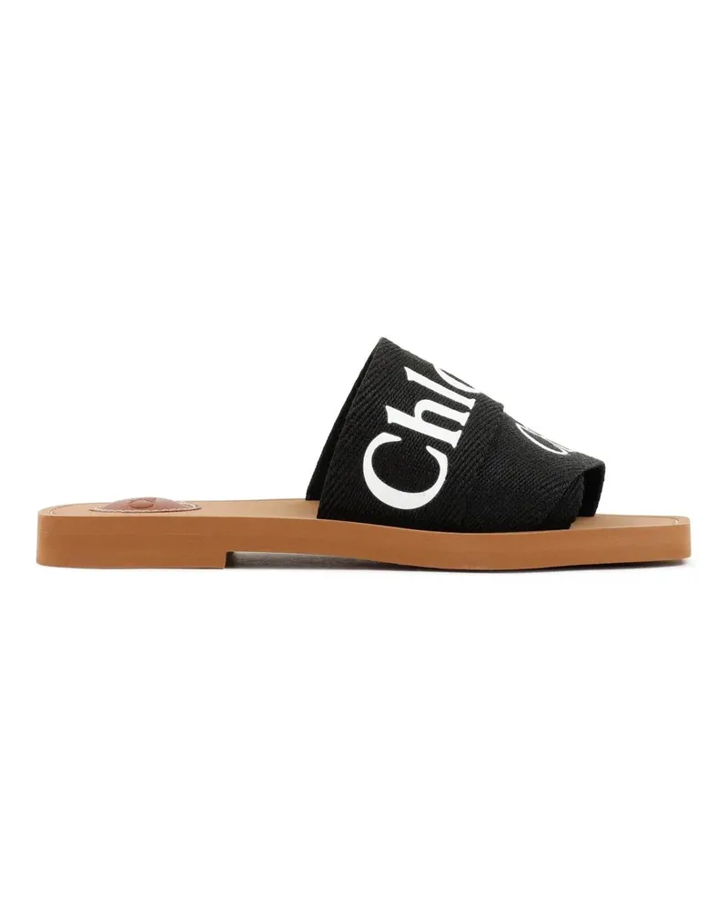 Chloé Sandalen Woody Open-Toe Sandals schwarz Schwarz