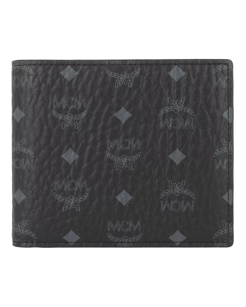 MCM Portemonnaies Visetos Original Small Wallet schwarz Schwarz