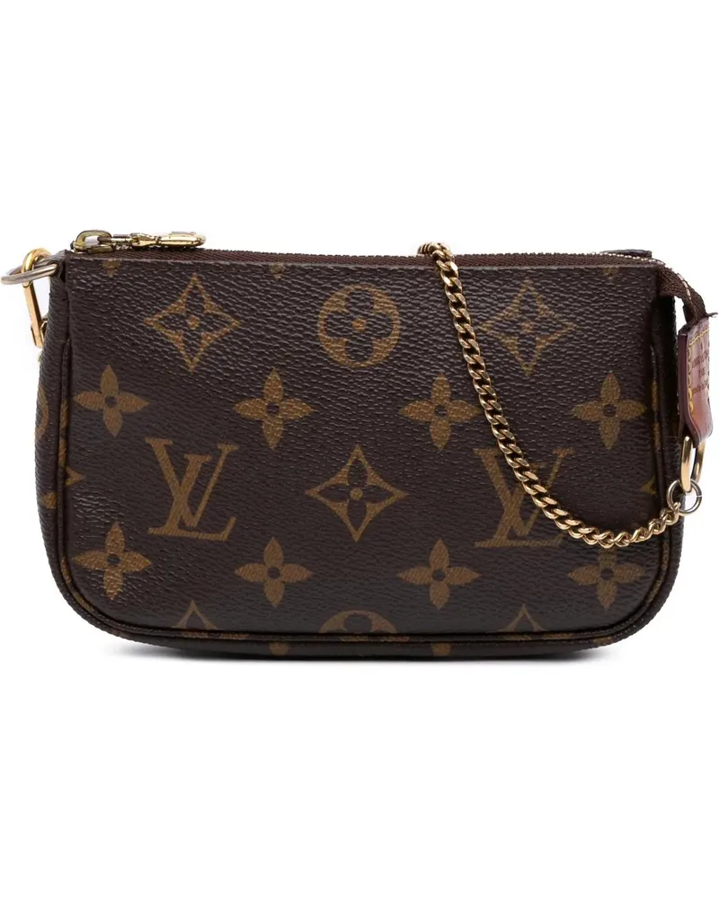 Louis Vuitton Crossbody Bags Monogram Mini Pochette Accessoires braun Braun
