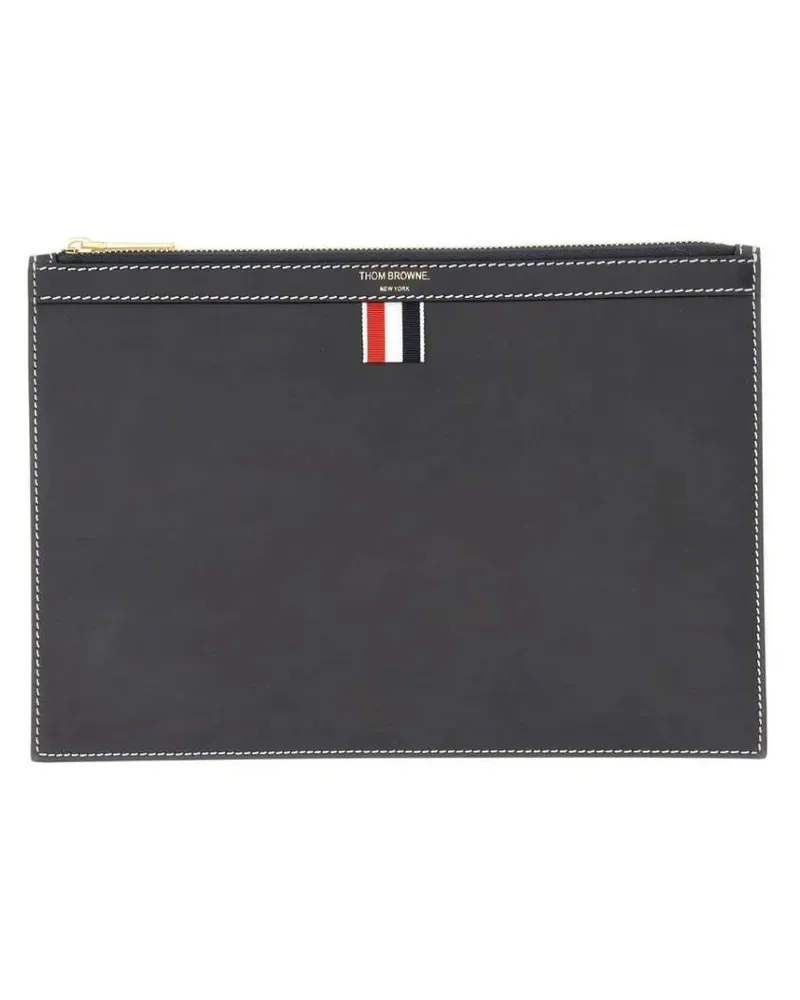 Thom Browne Handyhüllen Small Tablet Holder blau Blau