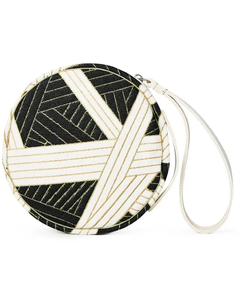 Missoni Clutches Nastri Round Beauty Clutch Bag schwarz Schwarz
