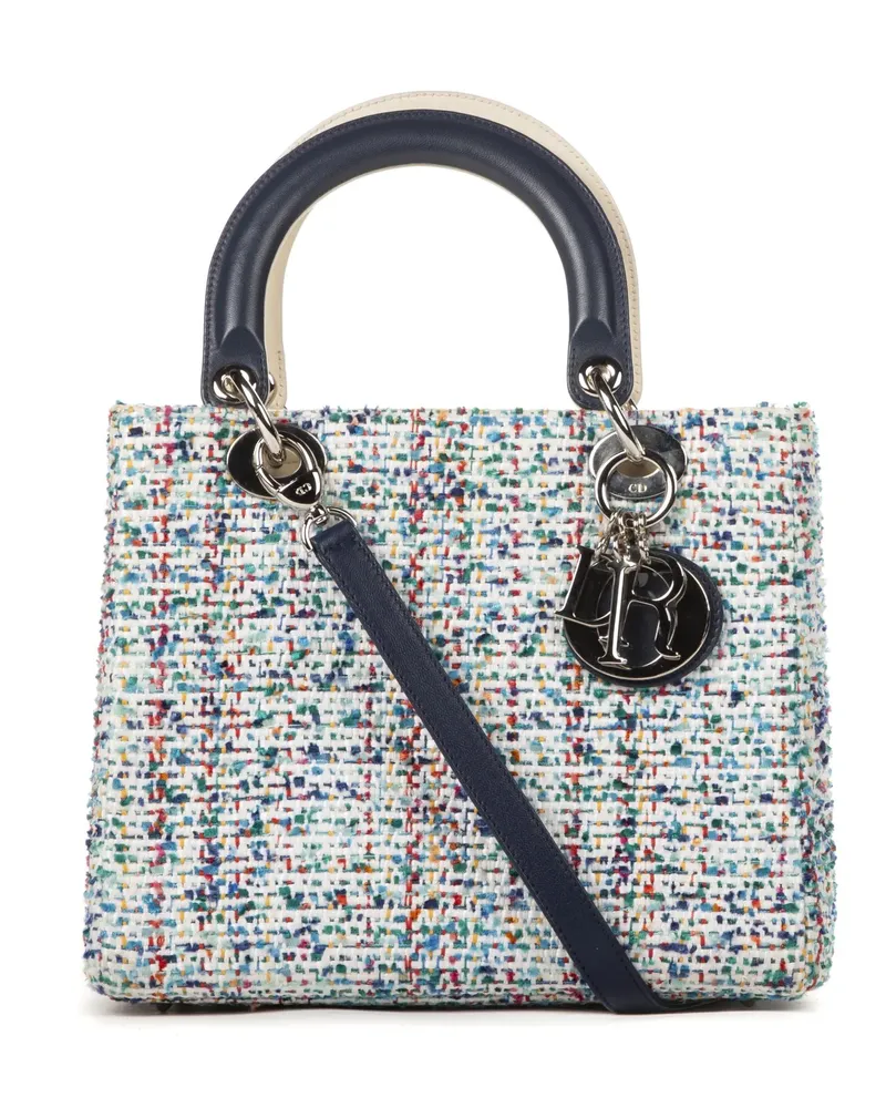 Dior Crossbody Bags Lady Medium blau Blau