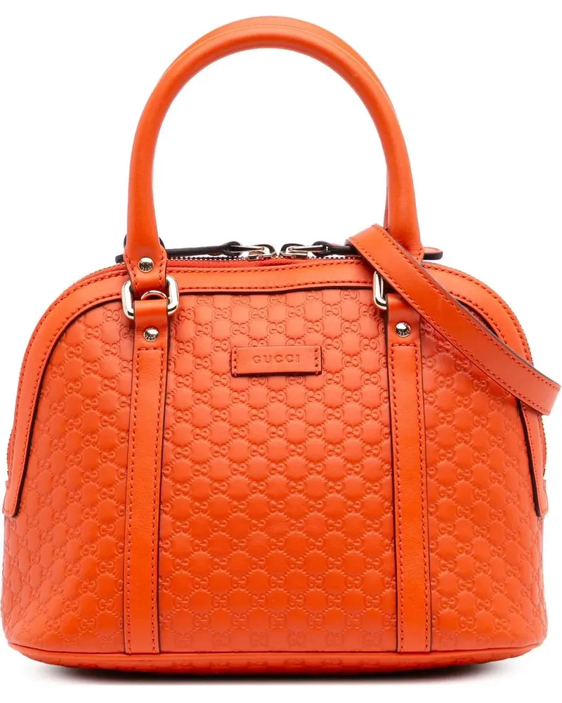 Gucci Hobo Bags Mini Microssima Dome Satchel orange Orange