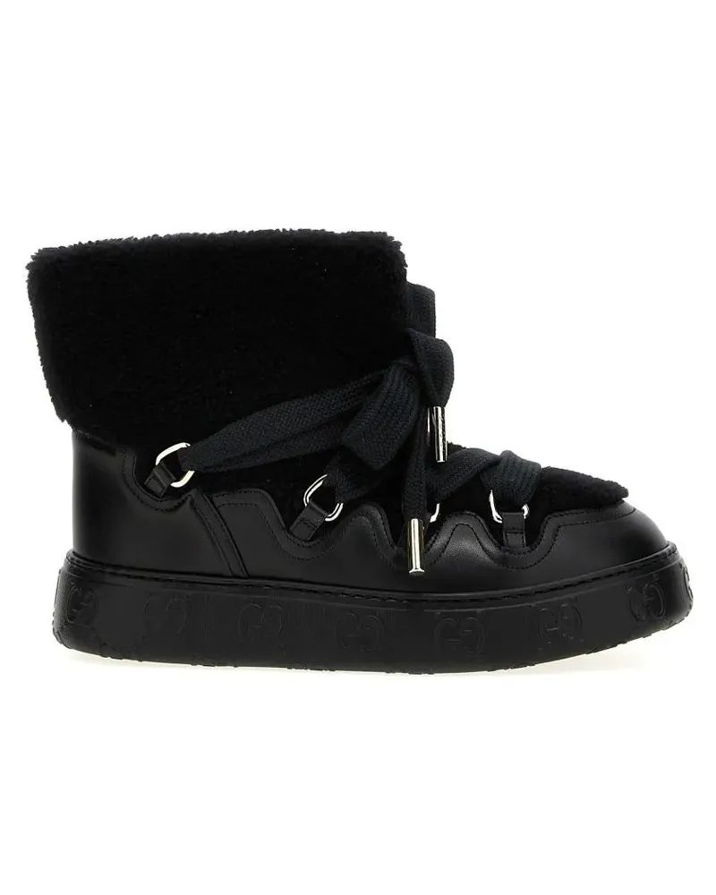 Gucci Stiefel Teddy Ankle Boots schwarz Schwarz