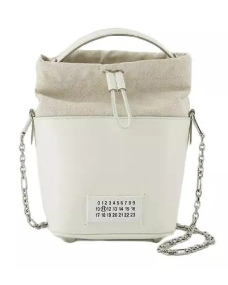 Maison Margiela Shopper 5Ac Small Hobo Bag - White - Leather Weiß