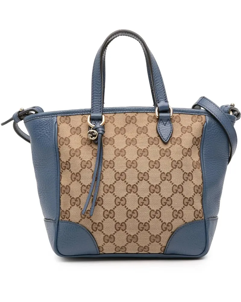 Gucci Hobo Bags Small GG Canvas Bree Satchel braun Braun