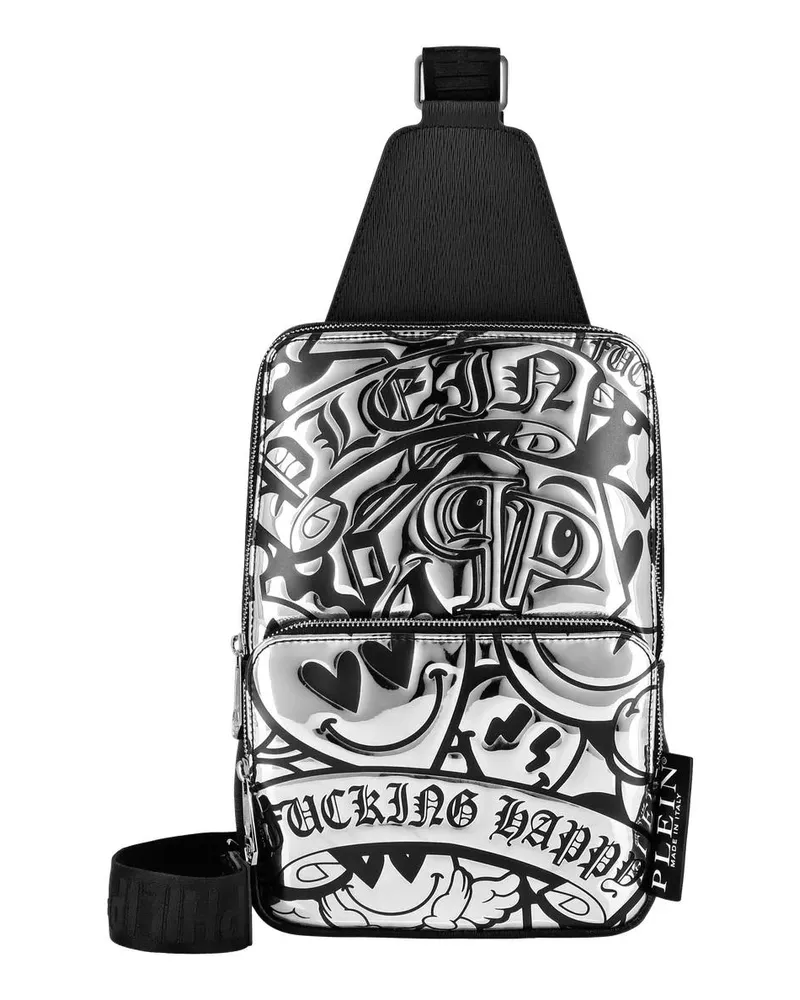 Philipp Plein Hobo Bags Umhängetasche Smile silberfarben 