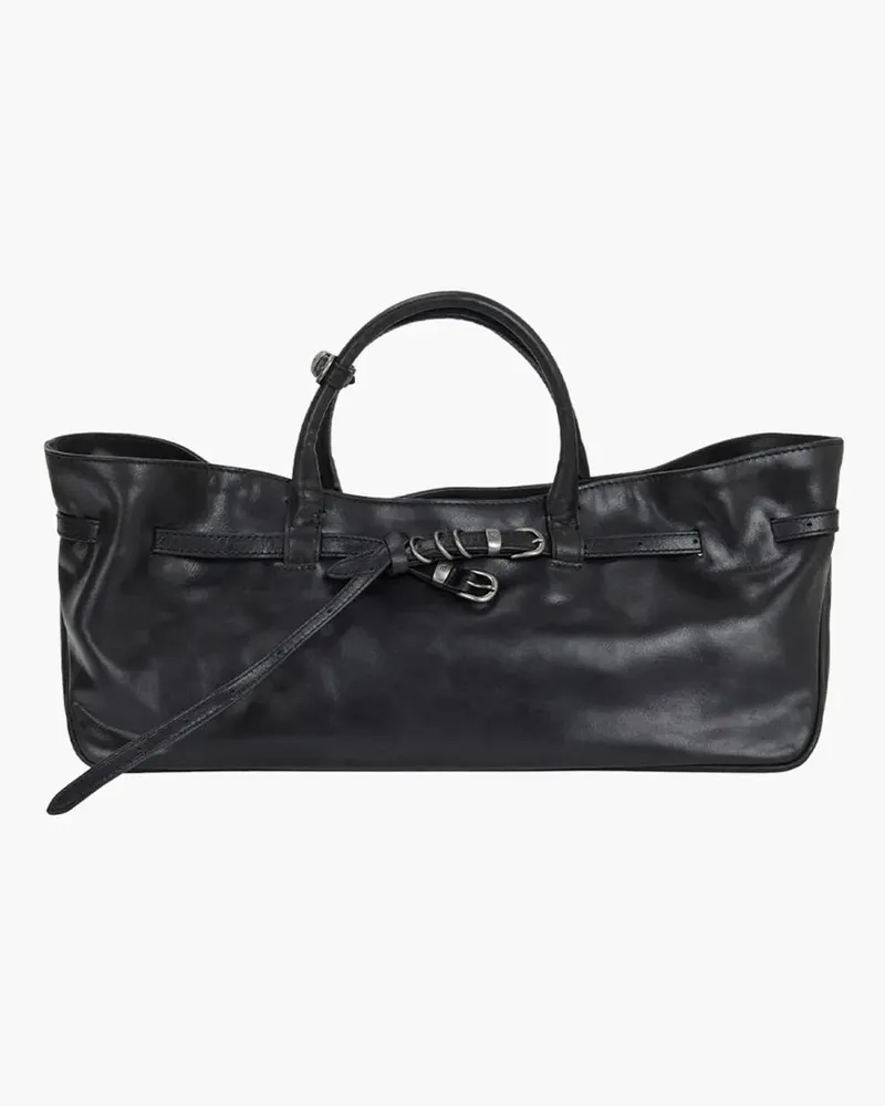Marge Sherwood Hobo Bags Grandma Used Crossbody - Leather - Black schwarz Schwarz