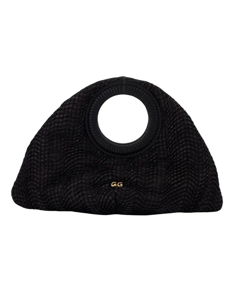 Cult Gaia Crossbody Bags Thais Top Handle Bag - Raffia - Black schwarz Schwarz