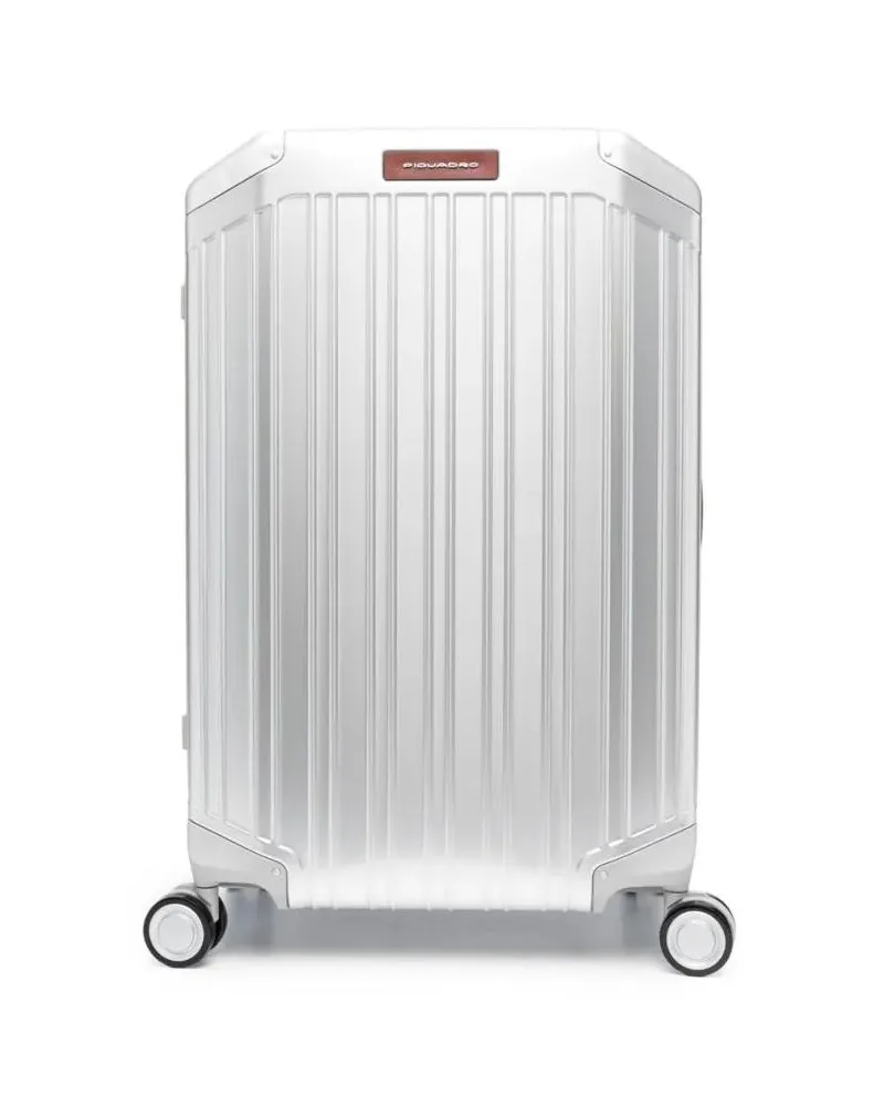 Piquadro Koffer Medium Rigid Trolley With Vertical Grooves grau Grau