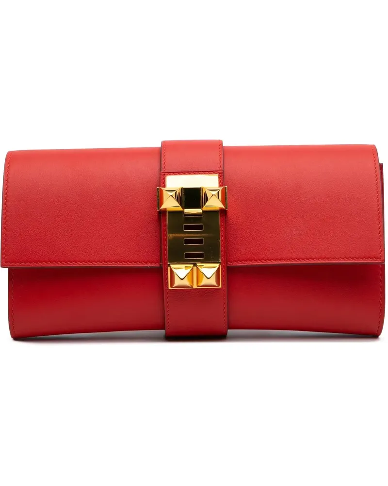Hermès Clutches Tadelakt Medor 23 rot Rot
