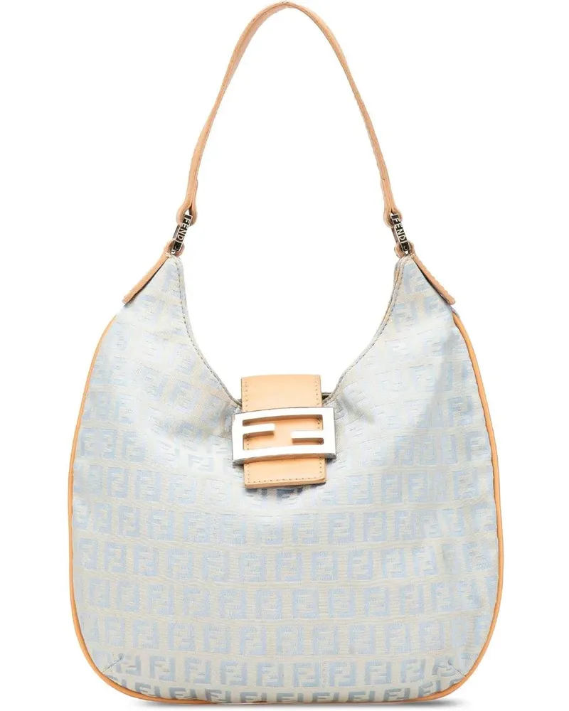 Fendi Hobo Bags Zucchino Canvas Hobo blau Blau