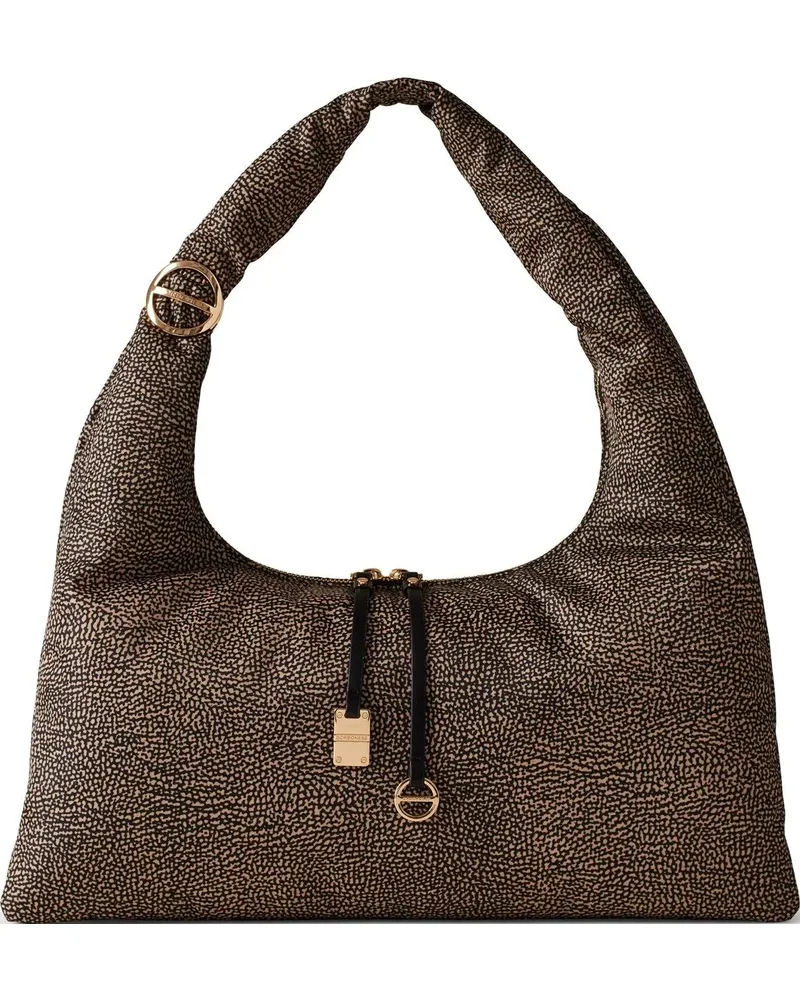 Borbonese Crossbody Bags TWINNIE LARGE HOBO BAG braun Braun
