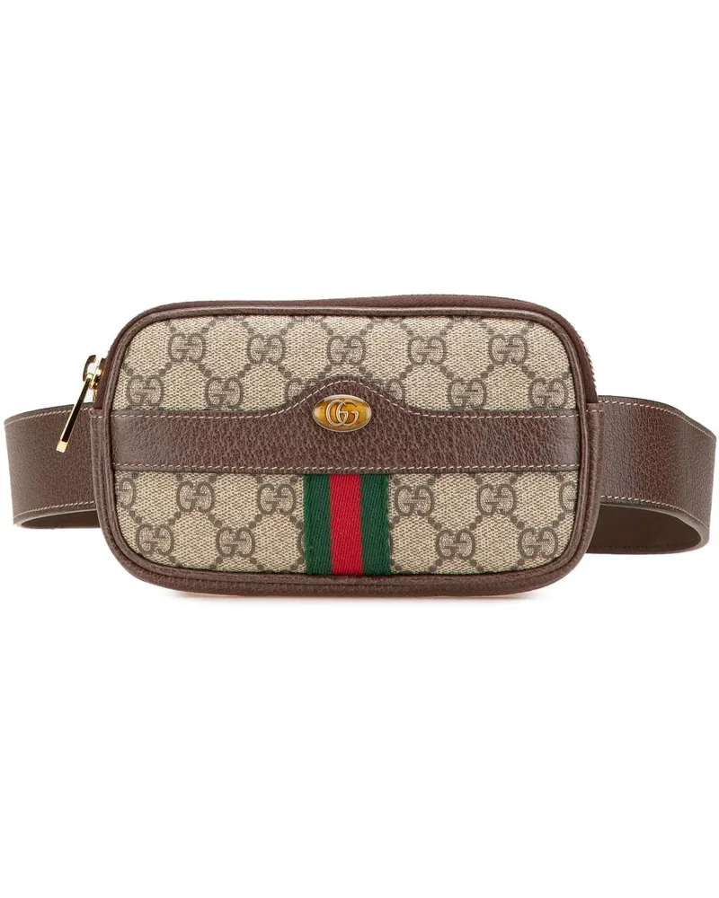Gucci Bauchtaschen Small GG Supreme Web Ophidia Belt Bag braun Braun