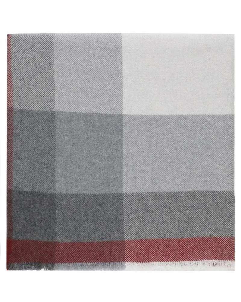 Brunello Cucinelli Tücher & Schals Wool And Cashmere Scarf grau Grau