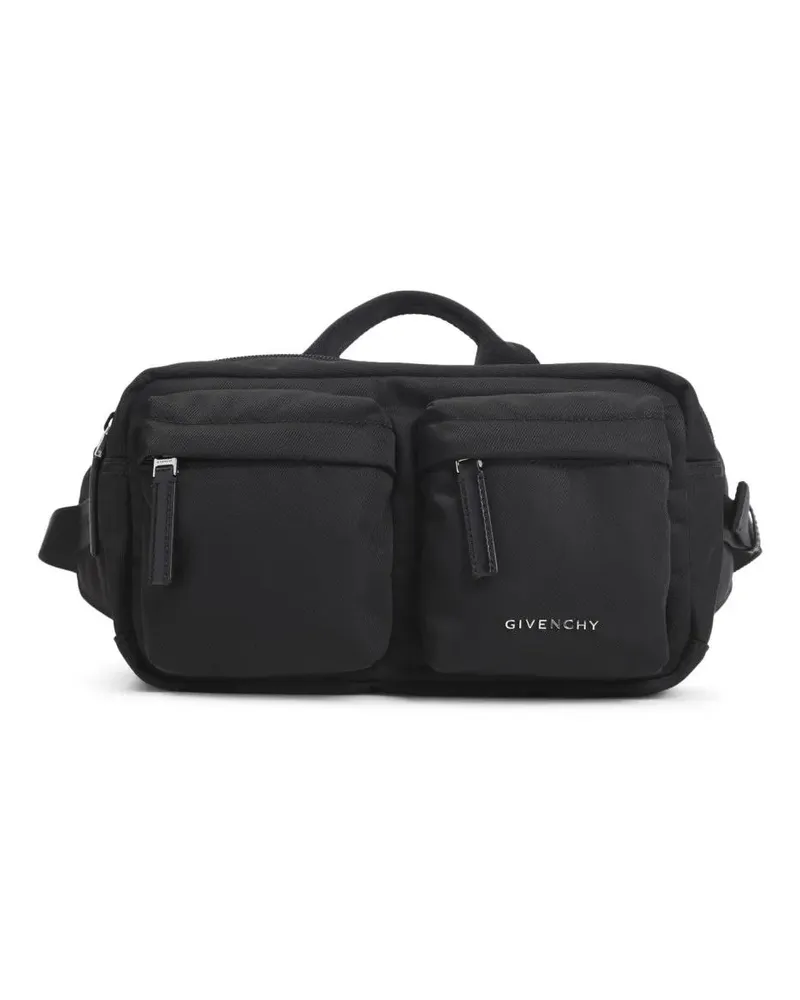 Givenchy Bauchtaschen Compact Black Belt Bag With Zippered Pockets schwarz Schwarz