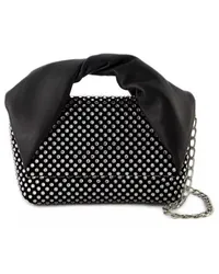 J.W.Anderson Shopper Crystal Midi Twister Hobo Bag  - Black - Leather Schwarz