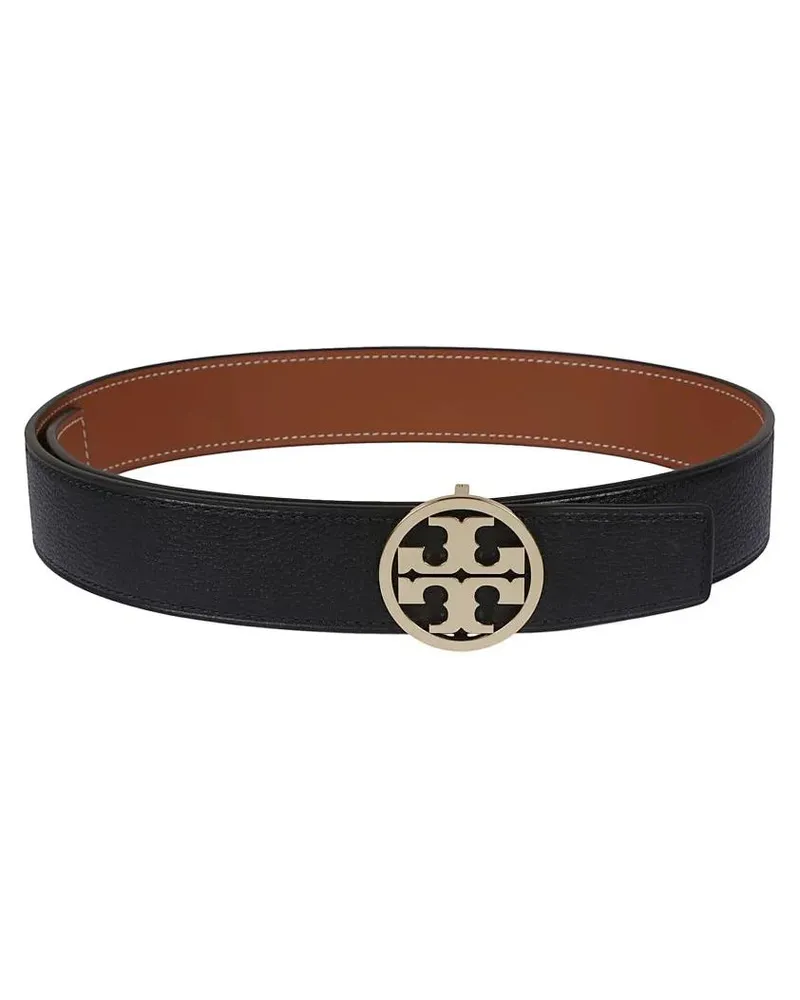 Tory Burch Gürtel Miller Textured Leather Belt braun Braun