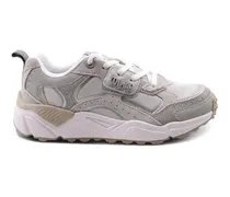 Low-Top Sneaker Chunky Sneakers With Textured Fabric beige