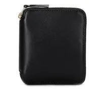 Portemonnaies Black Wallet With Closure On Three Sides schwarz
