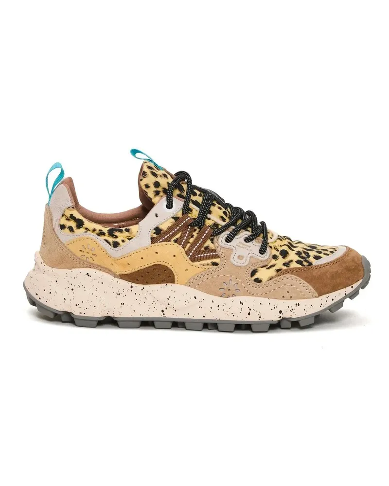 Flower MOUNTAIN Low-Top Sneaker Technical Ripstop And Suede Sneakers With Trekking bunt Bunt