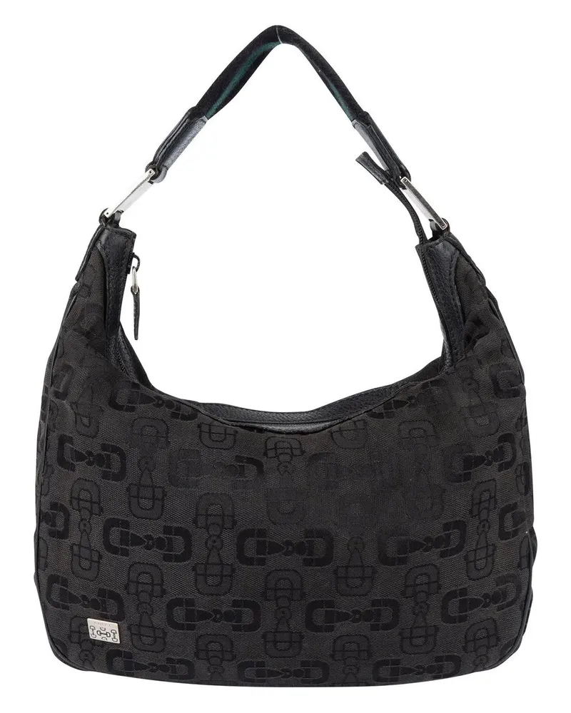 Gucci Crossbody Bags  Horsebit Monogram Hobo Bag schwarz Schwarz