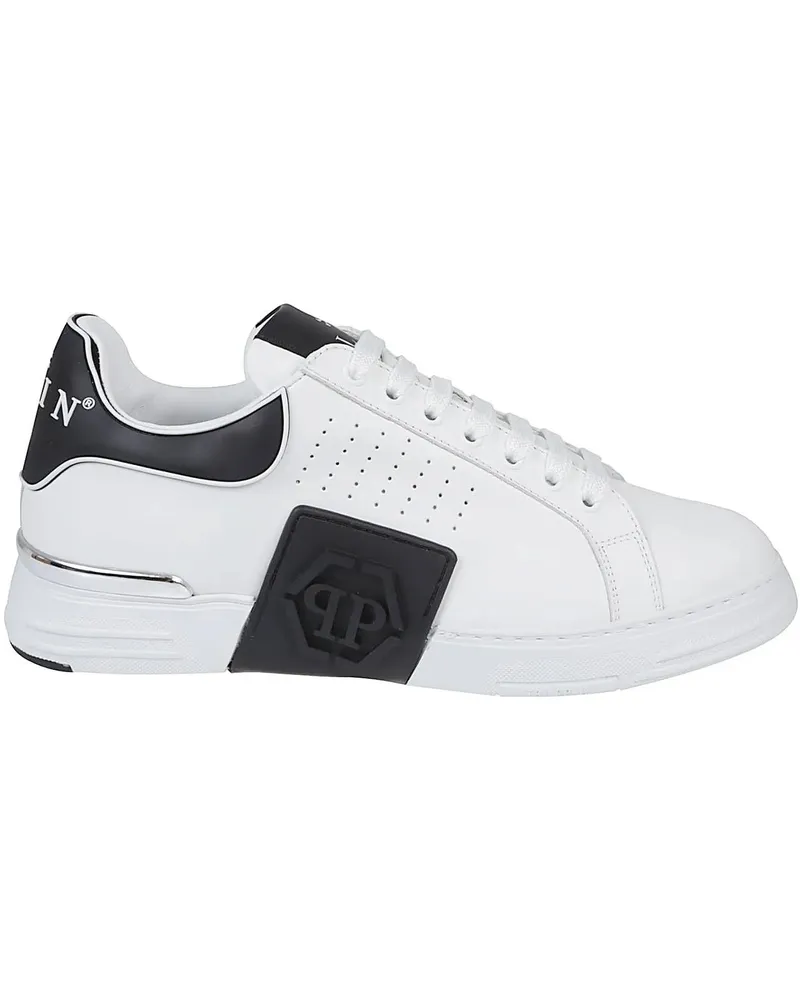 Philipp Plein Low-Top Sneaker Hexagon Low Top Sneakers White weiß Weiß