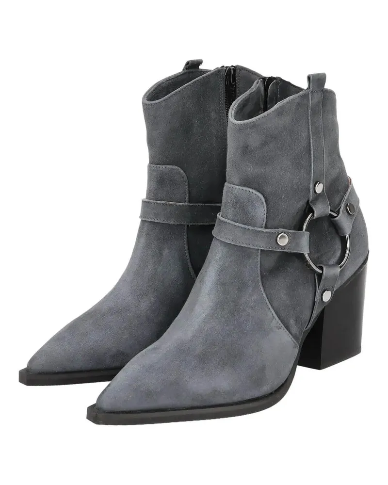 Thea Mika Stiefeletten Cowboy Boots dunkelgrau Dunkelgrau