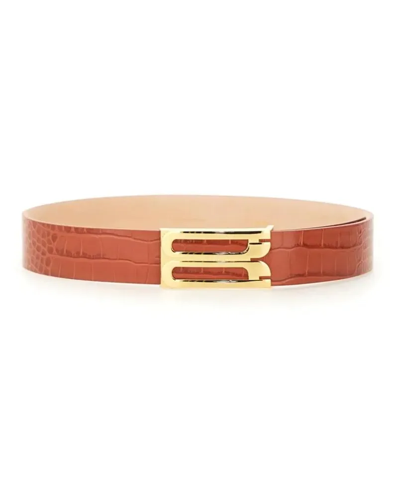 Victoria Beckham Gürtel Leather Belt braun Braun