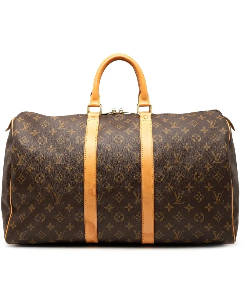 Louis Vuitton Weekender Monogram Keepall 45 braun Braun