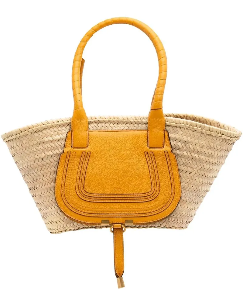Chloé Shopper Medium Raffia Marcie Basket Tote braun Braun