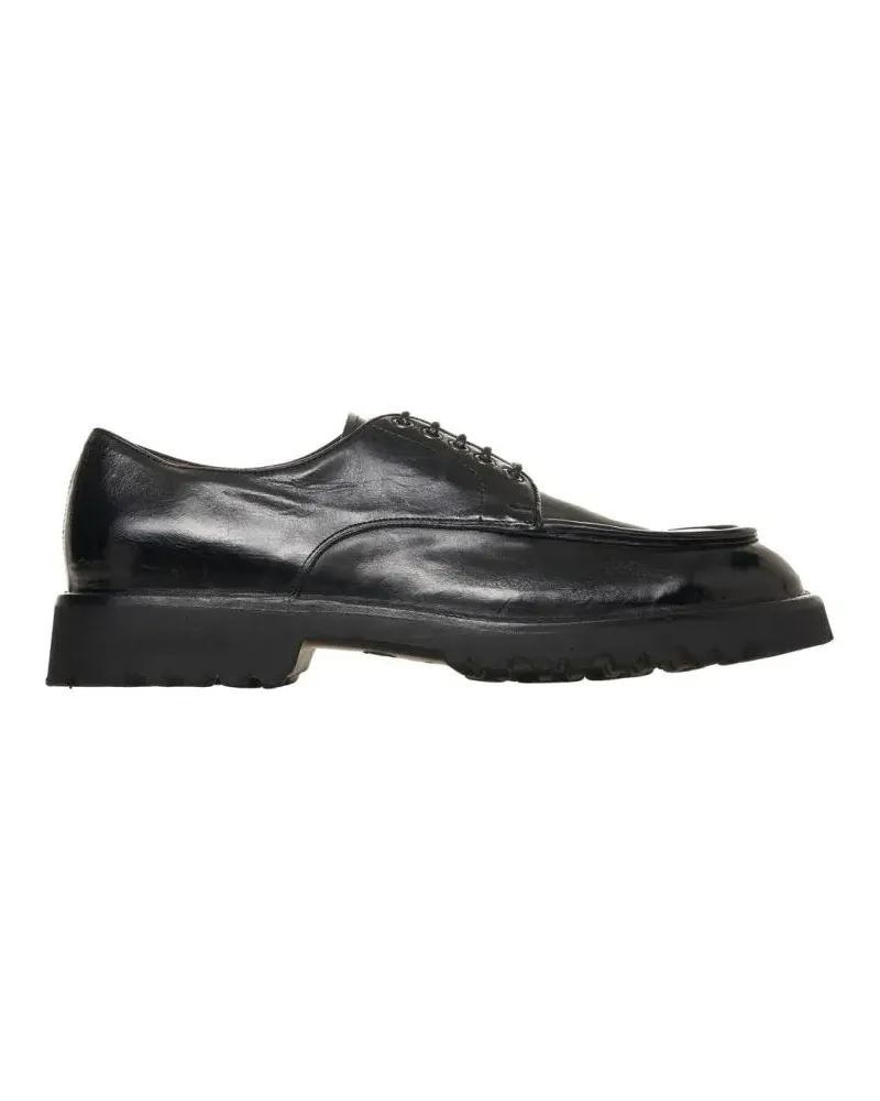 Green George Lace-Up Shoes With Rounded Oxford Silhouette schwarz Schwarz