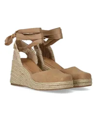 Castañer Sandalen & Sandaletten CASTAÑER TINA KARAMEL ESPADRILLE MIT KEIL Beige