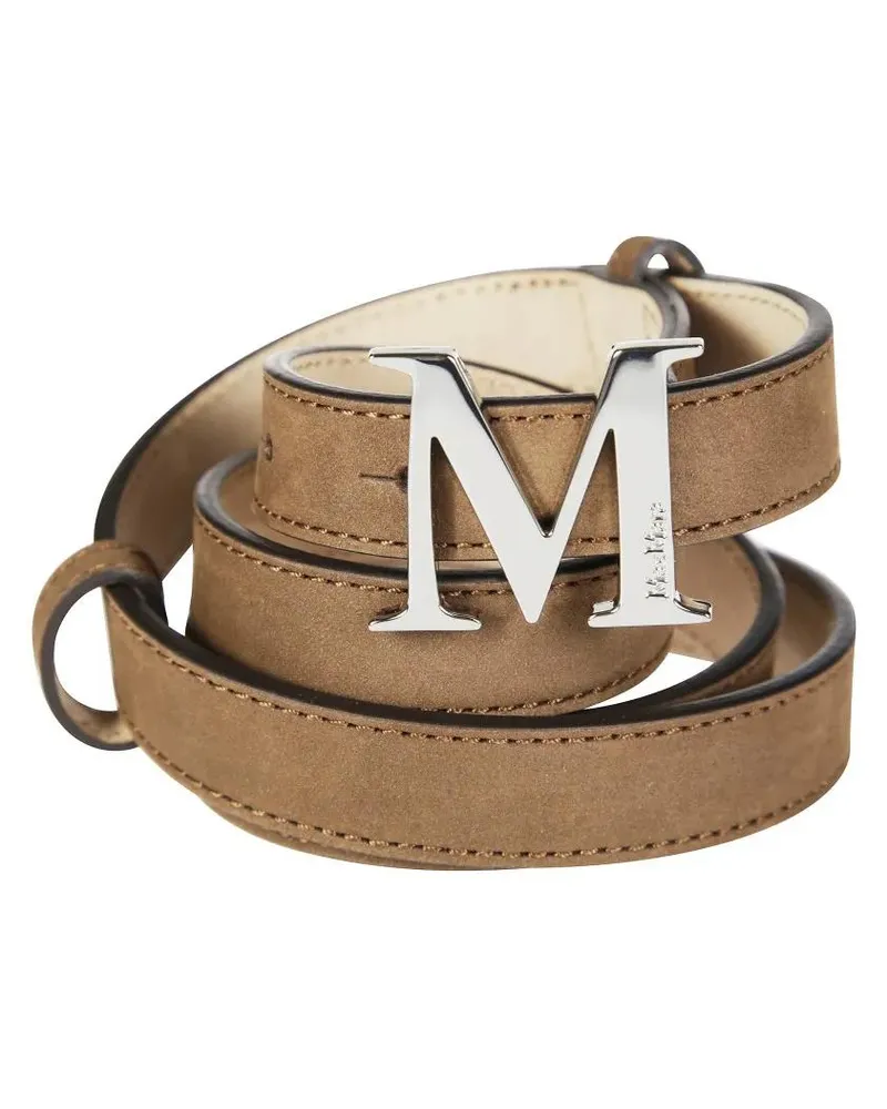 Max Mara Gürtel Mclassic20 Basse Suede Belt braun Braun