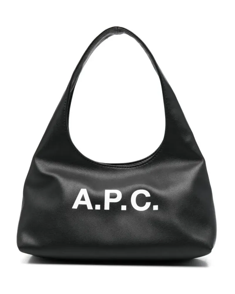 A.P.C. Hobo Bags Black Bag With Magnetic Fastening schwarz Schwarz