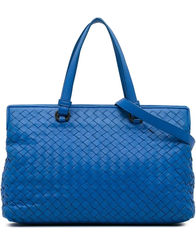 Bottega Veneta Hobo Bags 2012-2024 Nappa Intrecciato Satchel blau Blau