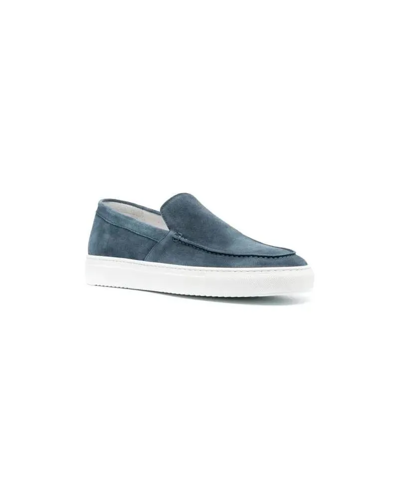 Doucal´s Loafer Suede Slip-On Loafers Blau