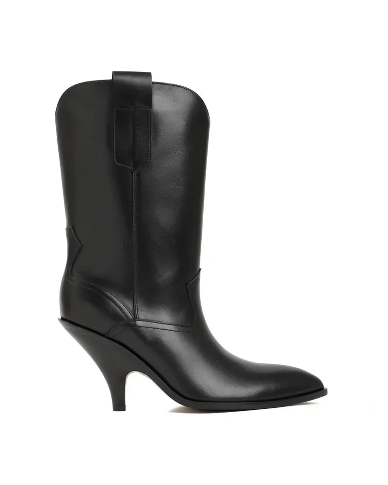 Bally Stiefel Black Lavyn Leather Boots schwarz Schwarz