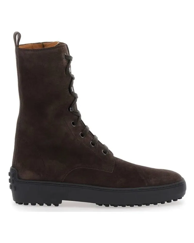 TOD'S Stiefel Mid-Height Block Heel Boots With Pointed Toe And S schwarz Schwarz