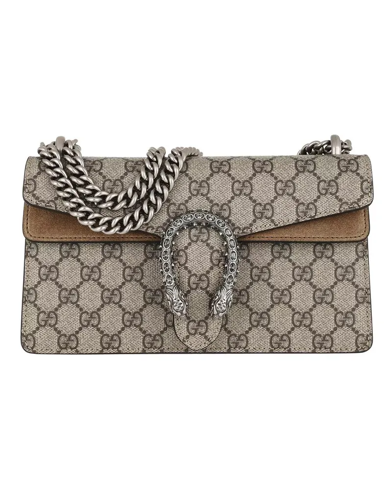 Gucci Crossbody Bags Dionysus Small Shoulder Bag GG Supreme braun Braun