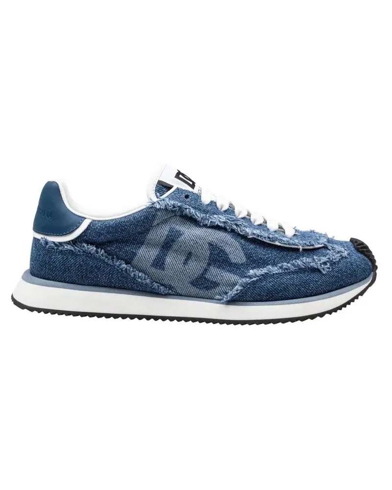 Dolce & Gabbana Low-Top Sneaker Denim Cushion Sneakers Color Blue Jeans blau Blau
