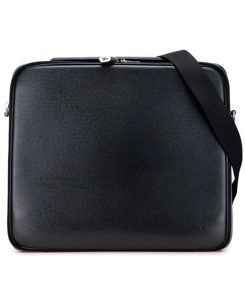 Louis Vuitton Crossbody Bags Taiga Porte Ordinateur Odessa schwarz Schwarz