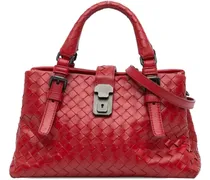 Hobo Bags Mini Nappa Intrecciato Roma Satchel rot