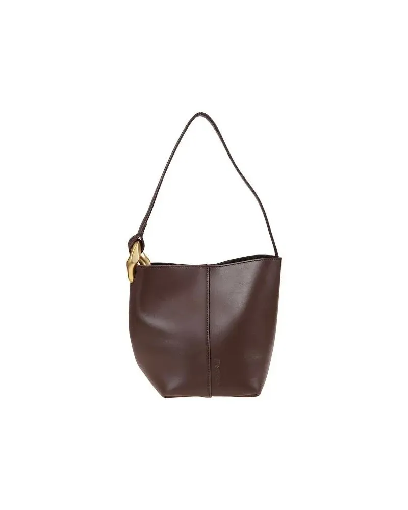 J.W.Anderson Beuteltaschen Brown Leather Bucket Bag braun Braun