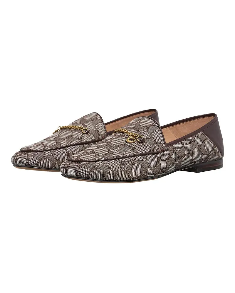 Coach Loafer Hanna Sig Jacquard braun Braun