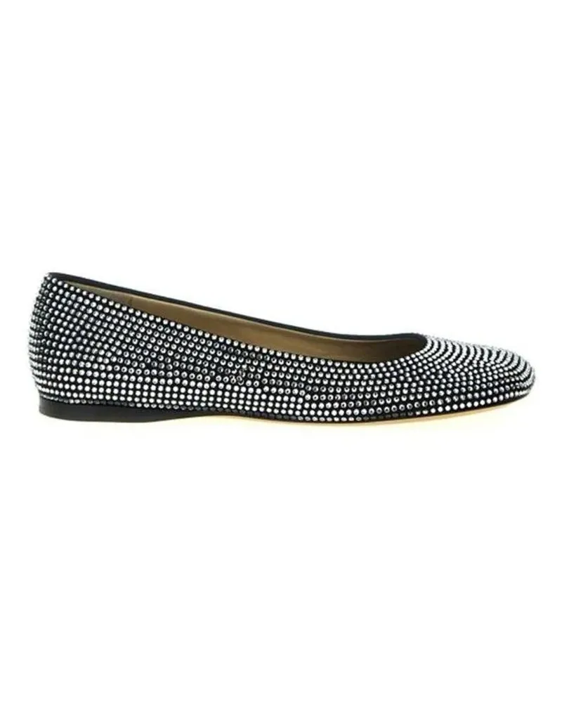 Loewe Toy Strass Ballerina Flats schwarz Schwarz