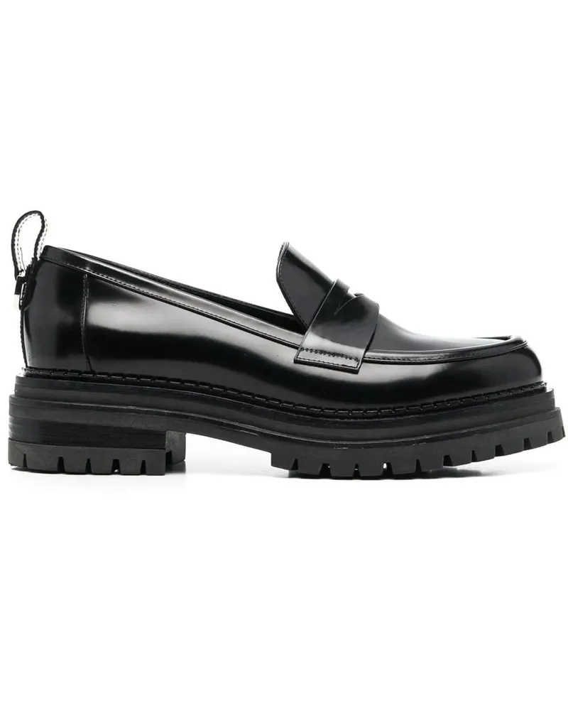 Sergio Rossi Loafer Flat Shoes Black schwarz Schwarz