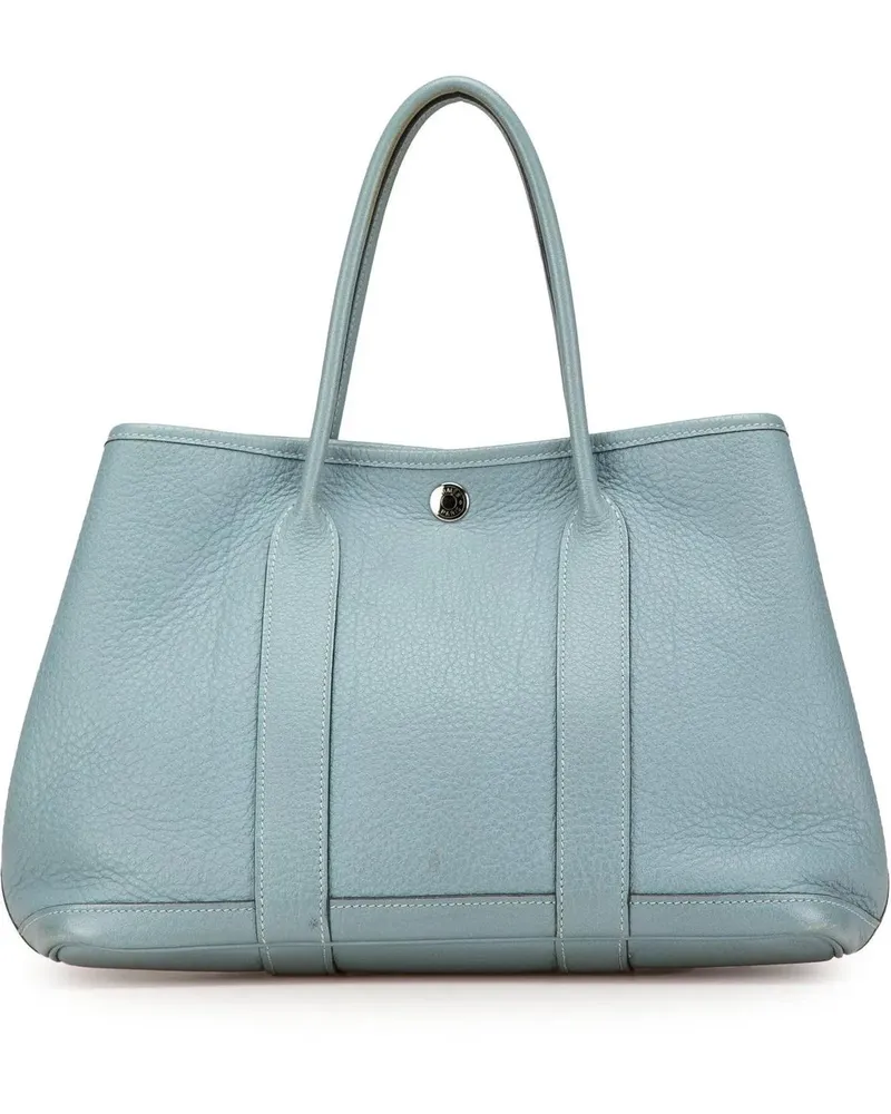 Hermès Shopper 2009 Negonda Garden Party 30 blau Blau