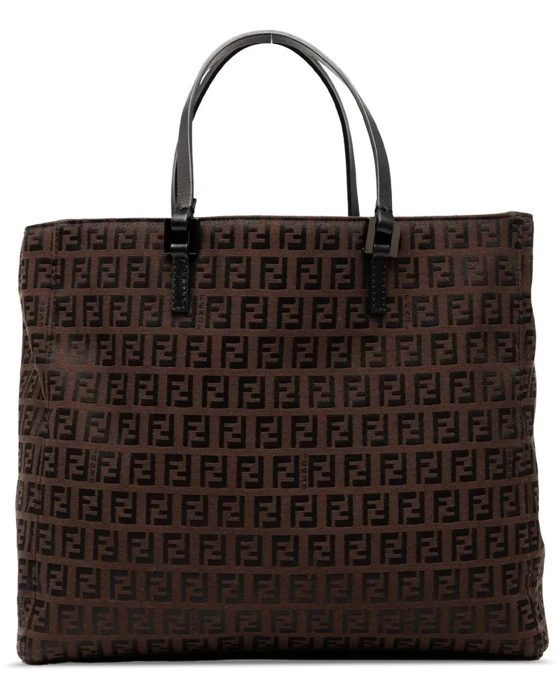 Fendi Shopper Zucchino Canvas Tote braun Braun