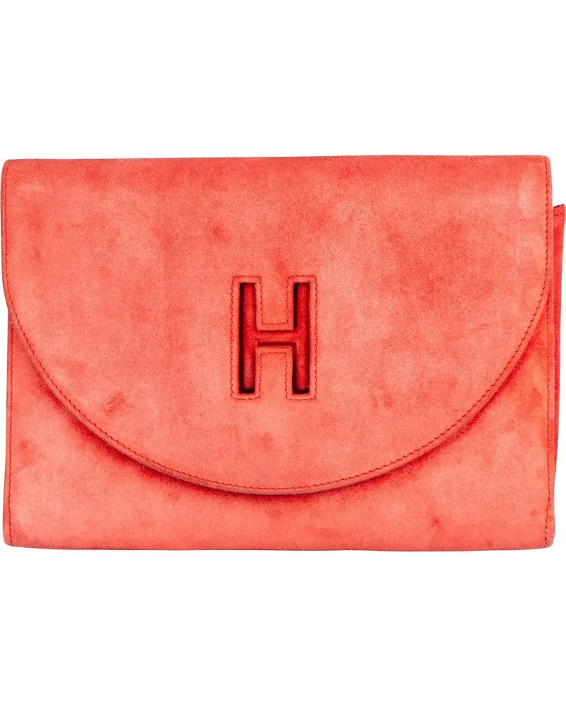 Hermès Crossbody Bags Hermes Suede H Clutch Jige bunt Bunt